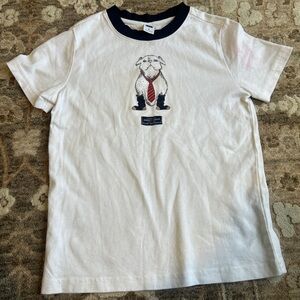 Janie and Jack Size 4 Short Sleeve Dog Graphic Tee